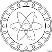 atom Printable Coloring Nplooj Ntawv